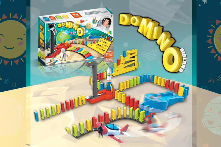 Set de Juguetes Dominó con Cohete