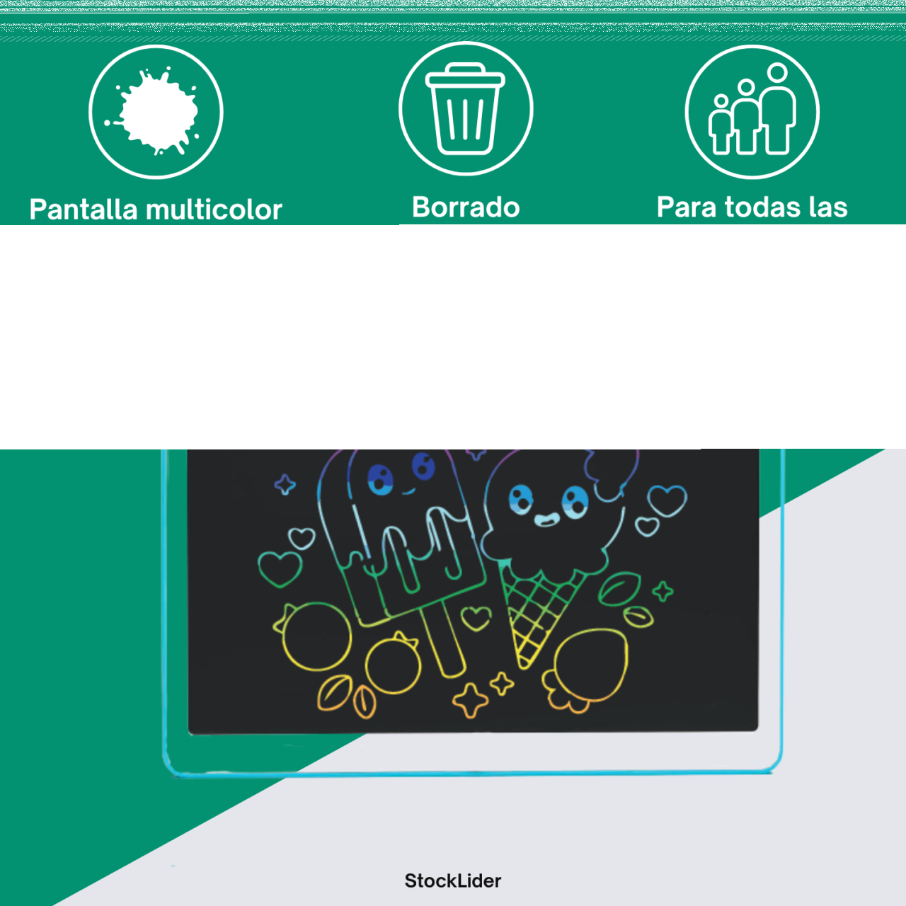 Pizarra mágica LCD 15 pulgadas